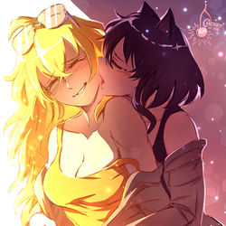 This is a pixiv picture whose title is Yang x Blake - Take my breath....