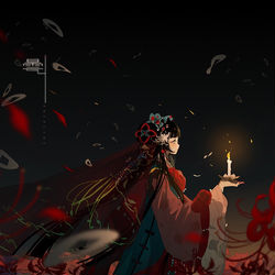 This is a pixiv picture whose title is 昙.