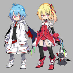 This is a pixiv picture whose title is レミリア（冬）フラン（魔法少女）.