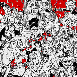 This is a pixiv picture whose title is HazbinHotel落書きまとめ②.
