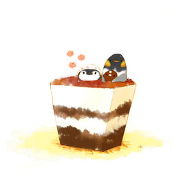 This is a pixiv picture whose title is ペンギンティラミス.