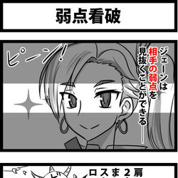 This is a pixiv picture whose title is 弱点看破.