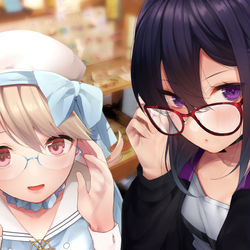 This is a pixiv picture whose title is Wメガネ.