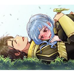 This is a pixiv picture whose title is おっと、危ない.