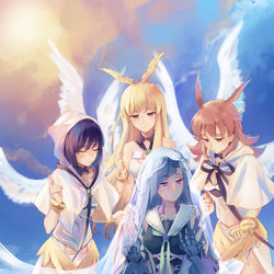 This is a pixiv picture whose title is 運命の機織り.