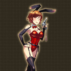 This is a pixiv picture whose title is バニーMEIKO.