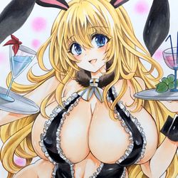 This is a pixiv picture whose title is 艦隊これくしょん　愛宕　バニーコス.