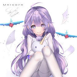 This is a pixiv picture whose title is 独角兽.