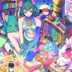 This is a pixiv picture whose title is 二人部屋.