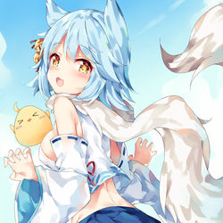 This is a pixiv picture whose title is 吹雪のしり.