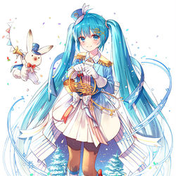 This is a pixiv picture whose title is 雪ミク.