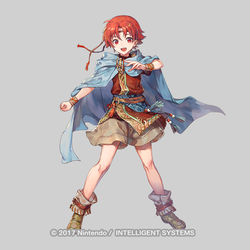This is a pixiv picture whose title is 【仕事絵】FEH「あどけなき魔道 ユアン」.