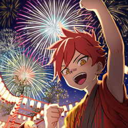 This is a pixiv picture whose title is 祭りだ祭りだー！.