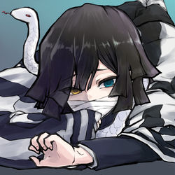 This is a pixiv picture whose title is 蛇柱.