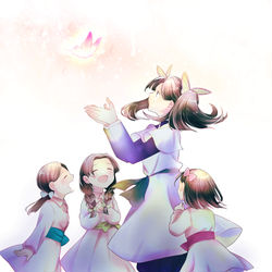 This is a pixiv picture whose title is 飛べないわたしは.
