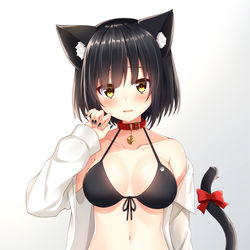 This is a pixiv picture whose title is 黒猫ちゃん.