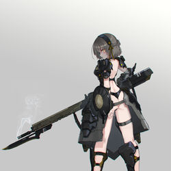 This is a pixiv picture whose title is 装甲前面が複合装甲で爆発反応装甲の美少女は好きですか！？！？！？.
