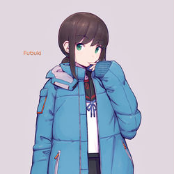 This is a pixiv picture whose title is 吹雪.