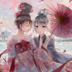 This is a pixiv picture whose title is 夢.