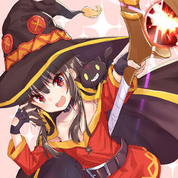 This is a pixiv picture whose title is 我が名はめぐみん！.