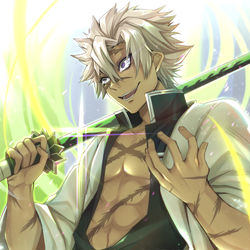 This is a pixiv picture whose title is 不死川実弥.