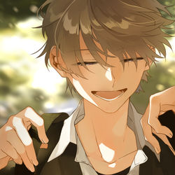 This is a pixiv picture whose title is ちょっと前髪、伸びたかも.