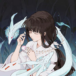 This is a pixiv picture whose title is 桔梗.