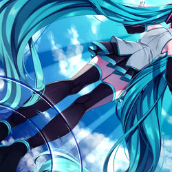 This is a pixiv picture whose title is ミクちゃん.