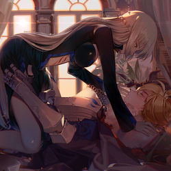 This is a pixiv picture whose title is 夫婦.