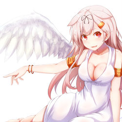 This is a pixiv picture whose title is 天使夕立.