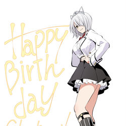 This is a pixiv picture whose title is シャル＆ハスキ誕.