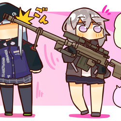 This is a pixiv picture whose title is M200と416.