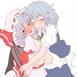 This is a pixiv picture whose title is レミ咲落書き.