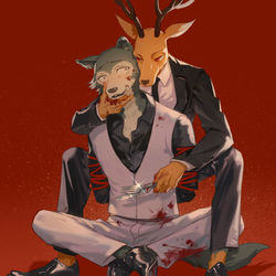 This is a pixiv picture whose title is BEASTARS③.