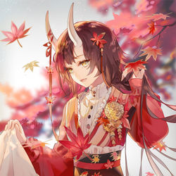 This is a pixiv picture whose title is 秋.