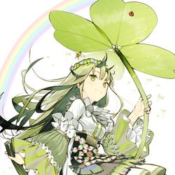 This is a pixiv picture whose title is 🍀.