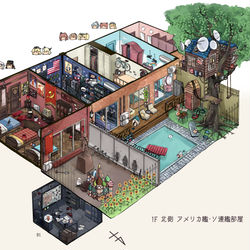 This is a pixiv picture whose title is 艦これ海外艦寮まとめ.