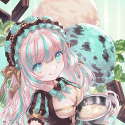 This is a pixiv picture whose title is チョコミント.