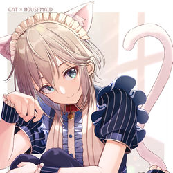 This is a pixiv picture whose title is ねこメイド.