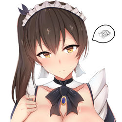 This is a pixiv picture whose title is メイド服.