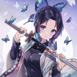 This is a pixiv picture whose title is 胡蝶 しのぶ.