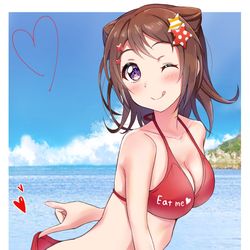 This is a pixiv picture whose title is 水着香澄ちゃん.