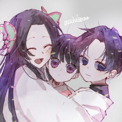 This is a pixiv picture whose title is 鬼滅.