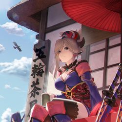 This is a pixiv picture whose title is 一休み.
