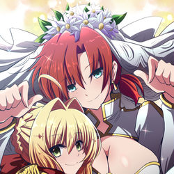 This is a pixiv picture whose title is ブーディカさんとネロ.
