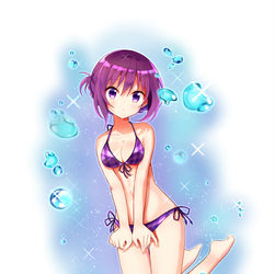 This is a pixiv picture whose title is 水着リゼちゃん！.