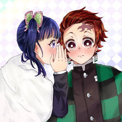 This is a pixiv picture whose title is 鬼滅の刃①.