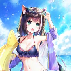 This is a pixiv picture whose title is 水着キャルちゃん.