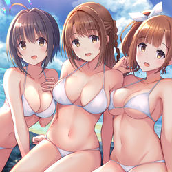 This is a pixiv picture whose title is 白ビキニP.C.S.