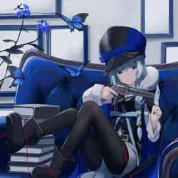 This is a pixiv picture whose title is 裏返したハートが見えないので.
